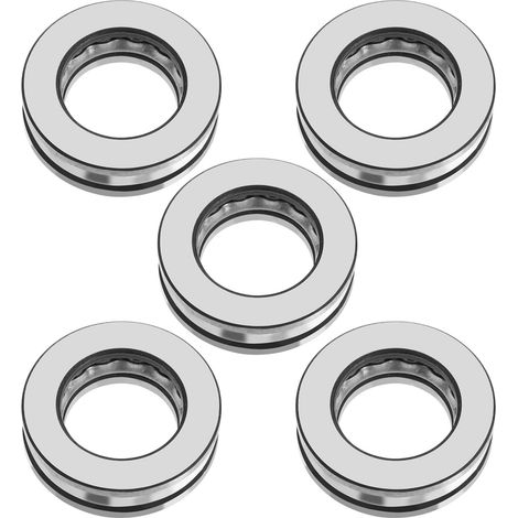 5pcs 51104 Axial Thrust Ball Bearing 3-in-1 Thrust Bearing 20x35x10mm High Carbon Steel High Precision Single Washer Ball Bearings (1/5)