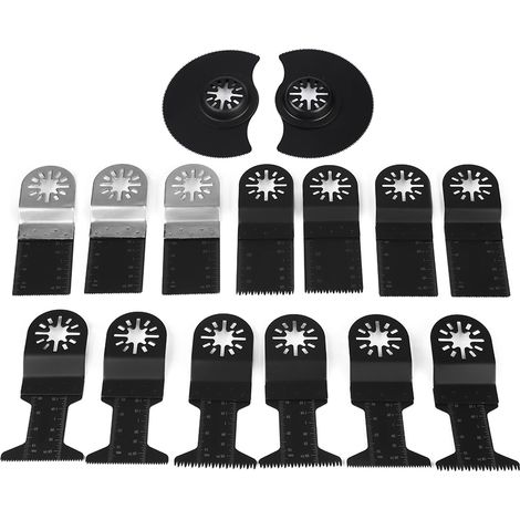 Ensemble de 15 lames de scie oscillantes multifonctions de 34/44/88 mm, outil de coupe de précision (1/5)