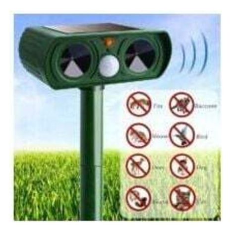Répulsif Chat Ultrason Solaire Repulsif Chat Exterieur Sensibilité et Fréquence Réglable Ultrason Chat pour Repousser Animaux Nuisibles Protecteur de Jardin--INHHUB (1/4)