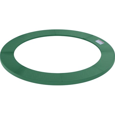 Kit d'accessoires pour trampoline : protection de bord, filet de sécurité, housse de protection contre les intempéries pour trampoline de 2,44 m à 4,57 m (Ø 305 cm), vert