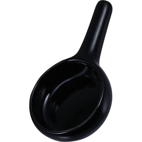 Cuillère à Bougie Plateau Simple et Réutilisable -Plat en Céramique Noire Poignée Protège Brûlures, pour Bureau et Jardin (1/5)