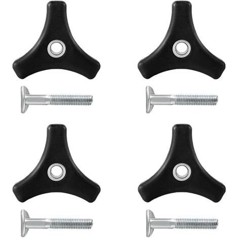 4 Pièces Boulons d'Écrou de Boutons de Poignée de Tondeuse à Gazon, Poignée Universelle de Tondeuse à Gazon Boulons de Rechange en Plastique pour Tondeuse à Gazon Tondeuse à Gazon Accessoires
