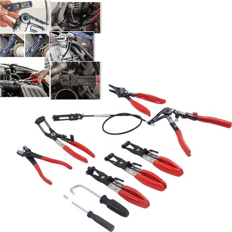 Ensemble de 9 colliers de serrage pour tuyaux automobiles (1/5)