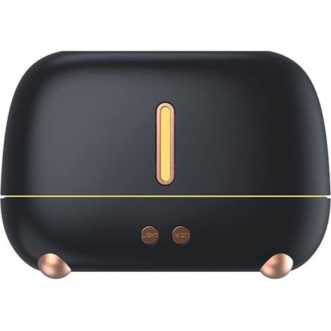 Diffuseur D'Huiles Essentielles avec Diffuseurs D'ArôMes de Flamme Humidificateur D' Parfum de Bureau à Domicile Apaiser Le Sommeil Atomiser Noir (1/4)