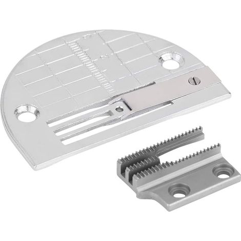 Plaque à Aiguille 2,6 x 1,8 Pouces, Chien d'alimentation, Pied-de-biche pour Machine à Coudre Accessoires de Machine à Coudre Industrielle Plaque à Aiguille Pied-de-biche avec kit de Dents (1/5)