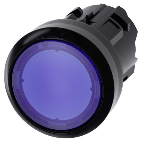 3SU1001-0AB50-0AA0 CABEZA PULSADOR RASANTE LUMINOSO AZUL