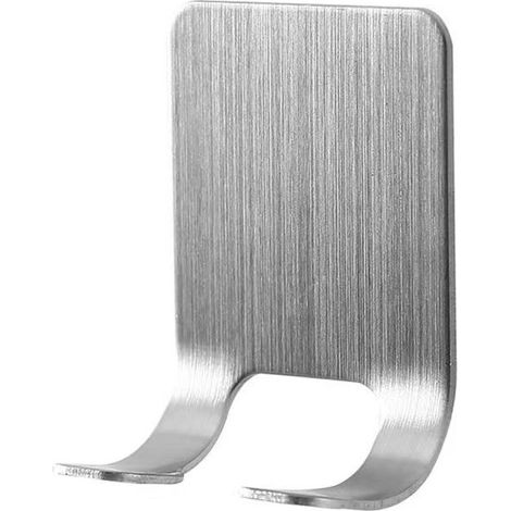 Lot de 2 crochets En acier inoxydable - Autocollant - Pour le plafond de la salle de bain - Sans perçage (1/5)