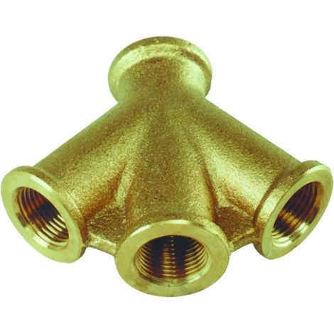 Distributeur d'air comprimé en laiton, 3 voies, 3/8"
