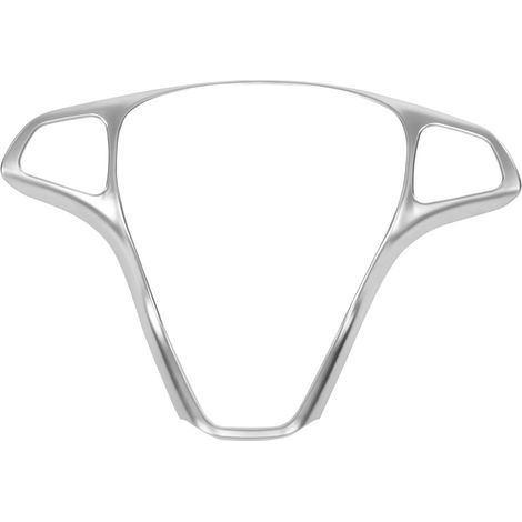 Funda de volante cromada galvanizada de fibra de carbono para interior, embellecedor del marco de los botones para W447 2014-2017 (plateado). (1/5)