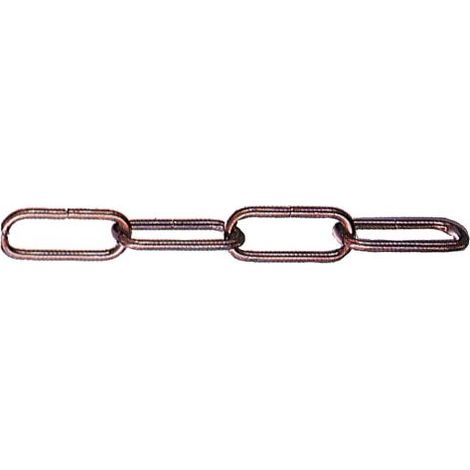 Catena Per Lampadari F. Tondo 3,8 Mm Nichelato 500 Mm - 6 Pl
