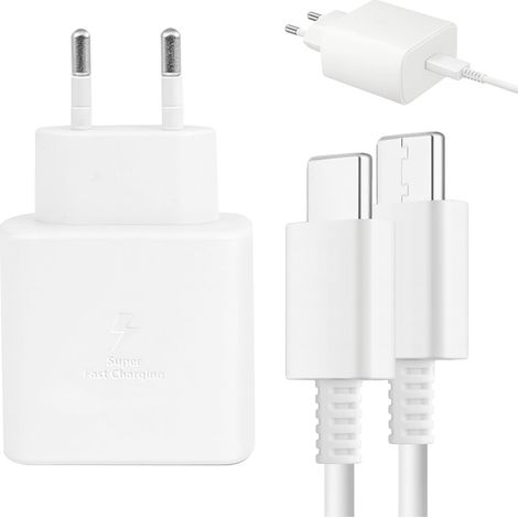 45-W-Ladegerät für Samsung mit 1 m Kabel, Schnellladefunktion für Samsung Galaxy S24 Ultra/S23 Ultra/S22/S21/S20/S9/Note 20/10/9/8/A73/A54/A53/A52/A34, Fold5, Flip5, Fold4, Tab S8 Ultra