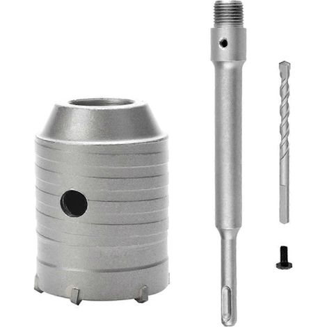 Perceuse à Percussion SDS Plus avec Fraises à Couronnes pour Mur, 55mm - Ensemble d'Outils de Coupe (1/5)
