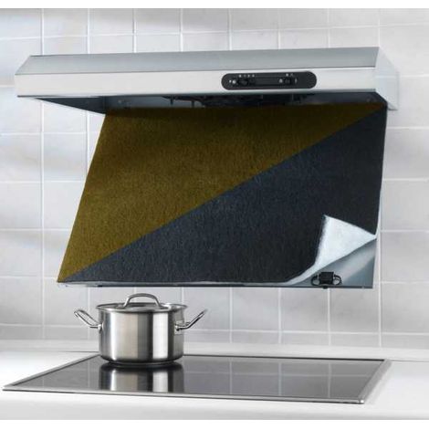 WENKO Alzatina per cucina Mod. Smoke, nero, vetro temperato, 60x70 cm - facile da pulire, Vetro temperato, 60 x 70 cm, Nero (1/4)