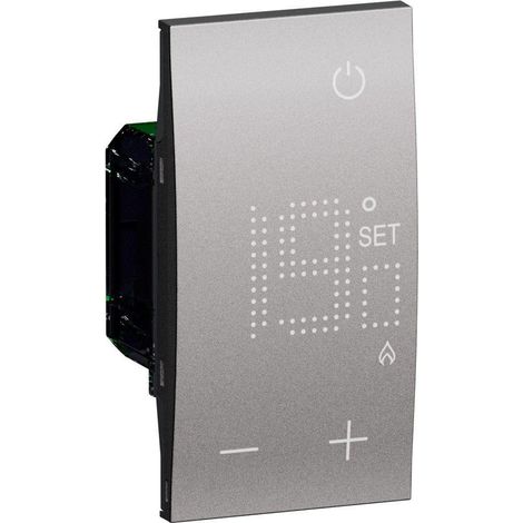 Termostato display retroilluminato 2 moduli bticino living now  ks4691