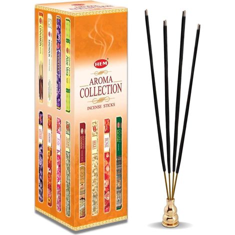 Aroma Collection Räucherstäbchen Set mit 30g Harz und Sieb (1/5)