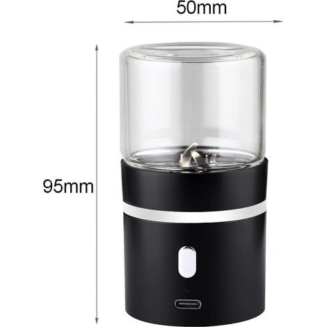 Mini tritaerbe elettrico migliorato, intelligente, con batteria da 400 mAh e contenitore da 50 ml, facile da trasportare. (1/5)