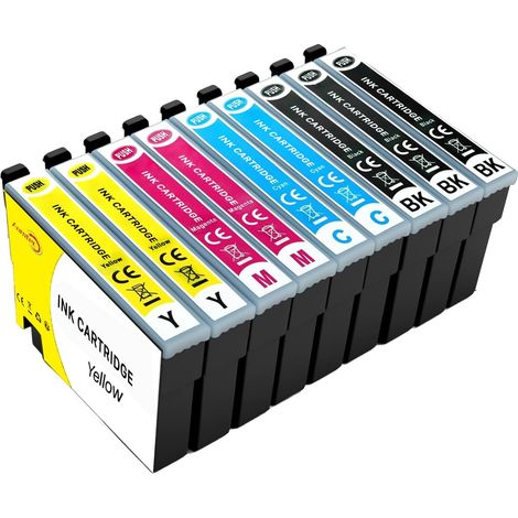 Cartouches d'encre Compatibles pour Epson XP-2200 XP-3205 (9 Pack) (1/5)
