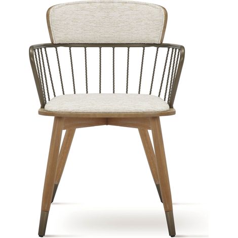 Poltroncina ALESSIA 01 in Tessuto Beige 55x55x79