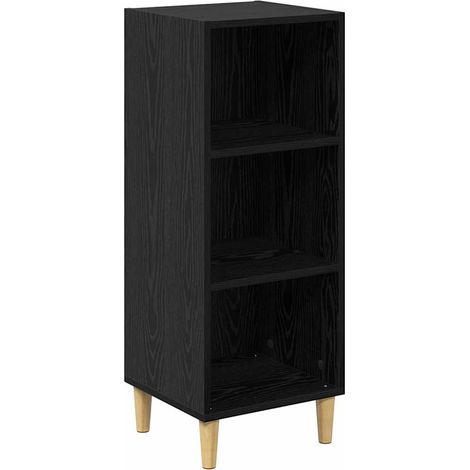 Buffet,Bahut,Meuble de Rangement Chêne noir 32.5 x 34.5 x 90 cm Bois d'ingénierie CFW18577 (1/5)