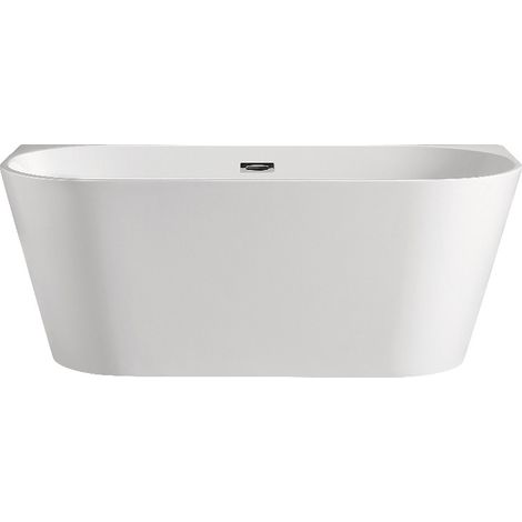 Théa – Freistehende, an der Wand befestigte Acryl-Badewanne, 170 cm – Modernes und komfortables Design (1/5)