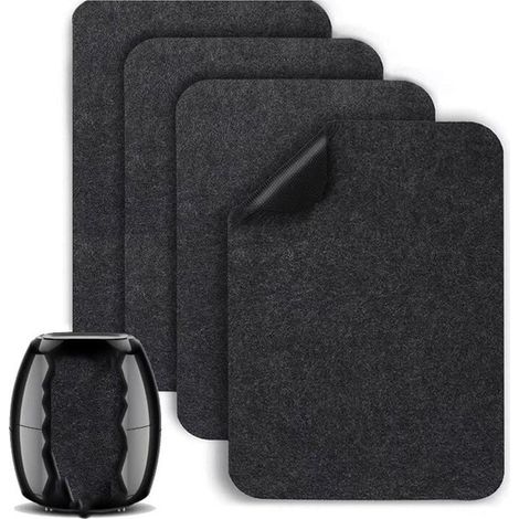 Alfombrilla antideslizante para freidora de aire, resistente al calor, para encimeras de cocina, cafeteras y licuadoras (44 × 30 cm, 4 unidades) (1/4)
