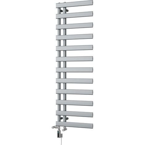 Agar - Silver Dual Fuel Towel Rail H1564mm x W500mm Thermostatic WIFI (1/3)