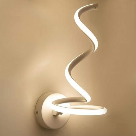 APPLIQUE LAMPADA DA PARETE A SPIRALE PER INTERNO LED LUCE NATURALE 4000K 12W (1/4)