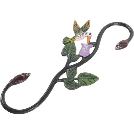 Bunter Pflanztopf Haken aus Eisen Robuster Gartenhaken mit