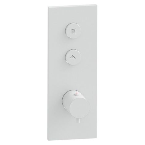 Façade Thermo Twist thermostatique 2 sorties Blanc Mat - CRISTINA ONDYNA XT61224