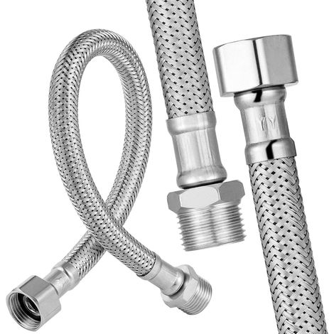 2 Piece Flexible Kitchen Tap 30 cm Flexible Hose 3/8 Inch (1/5)