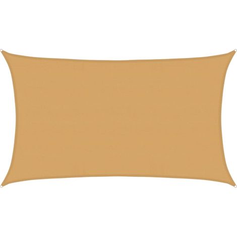 Sunshade Sail 160 g/m² Rectangular Sand 5x8 m HDPE vidaXL