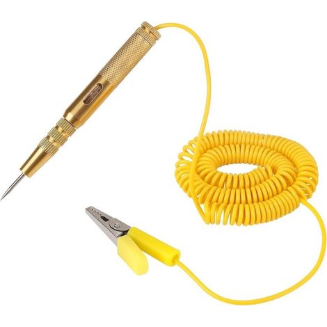 Stylo testeur de circuit de Automobile DC 6V 12V 24V avec Ampoule LED rouge vert lampe temoin Convient pour les voitures, les camions, les motos, les bateaux et plus encore (1/5)