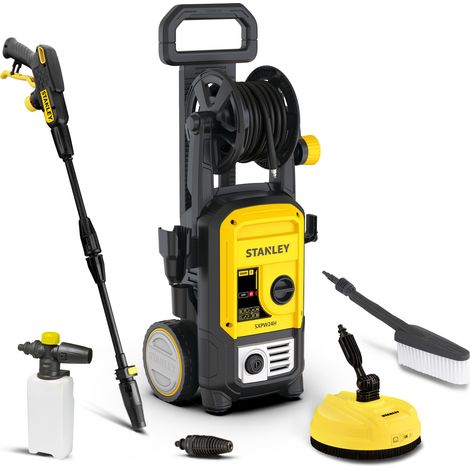 Stanley Idropulitrice SXPW24HP ad Alta Pressione, per Auto ed Esterni Casa, con Patio Cleaner e Spazzola Fissa (170 bar, 480 l/h, 2400 W) Modello 2026 (1/4)