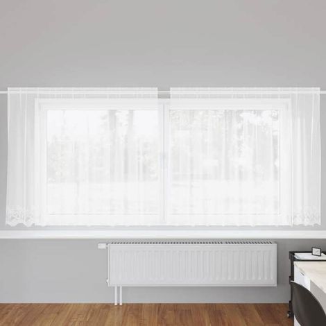 4107894 Rideau en Dentelle Blanc 300 x 140 cm Polyester (1/5)