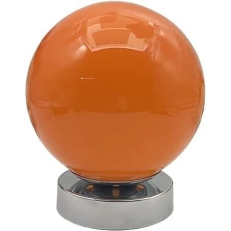 Lampe de Table en Verre, 3 Couleurs de Lumière, USB, Lampe Décorative pour Chambre, Bureau et Chambre d'Enfant(Orange) (1/5)