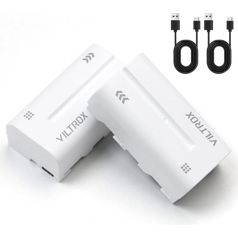 Batterie 2 Pack 2200mAh Batterie de Remplacement pour Sony F970 F960 F950 F770 F750 F570 F550 F330,Batterie Rechargeable Compatible avec Godox Neewer Lampe Vidéo LED/Moniteur de Caméra (1/5)