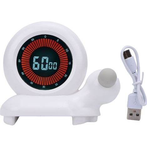 Minuteur Visuel Escargot Minuteur Électronique Compte à Rebours Digital Design Mignon pour Enfants École Maison Bureau (1/5)