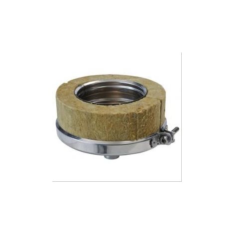 Purge verticale isolée double paroi inox Duoten + bride Ø80/130mm