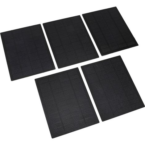 Lot de 5 kit panneaux photovoltaïques 5 W silicium monocristallin ETFE résistant à la pluie nomade mini cellules solaires pour jouets électriques plein air (1/5)