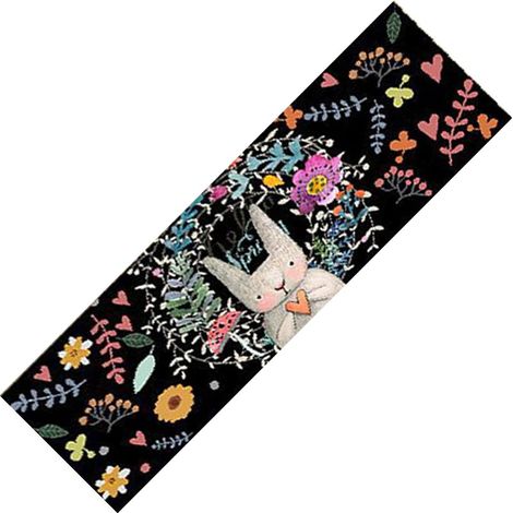 Tapis absorbant à longue bande - Lapin de dessin animé - 40 x 120 (1/5)