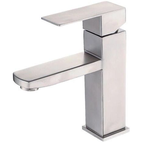 Robinet de salle de bain en acier inoxydable 304, robinet d'eau chaude et froide, robinet de lavabo à encastrer