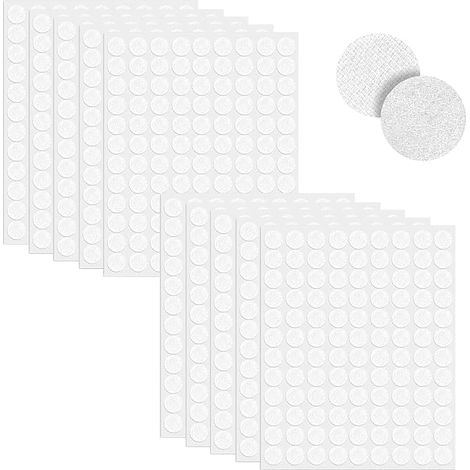 540 Paire Autocollant Rond Double Face, 10mm Pastille Adhesive Collant Point, Boucle Auto AdhéSifs, pour Table, Mur, Fixation D'Objets sur Les Surfaces De Bord De FenêTre (1/5)