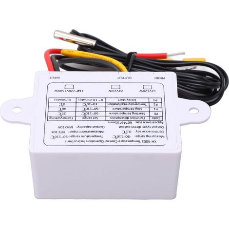 Régulateur de Température Numérique Thermostat Chauffage Refroidissement Interrupteur avec Sonde tanche 10A 110-220V 1500W (1/3)