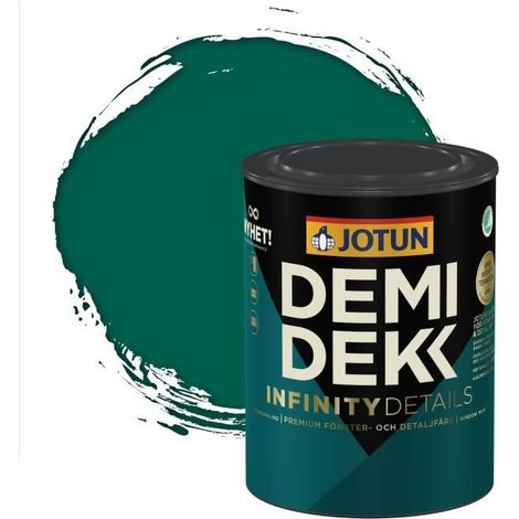 Peinture Bois - JOTUN - Lasure Opaque Satinée - RAL 6026 - Vert Opale - 0,75L (1/2)