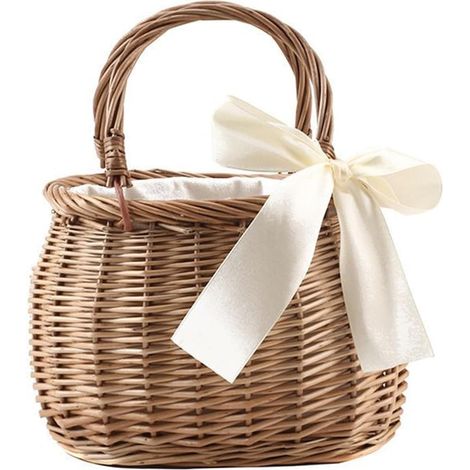 Sac à Main Panier carré avec nœud, Sac en rotin à poignée supérieure avec Doublure en Tissu, Main en Paille tissée, Osier de Style Boho 9, 5x5, 1x6, 3 Pouces (1/5)