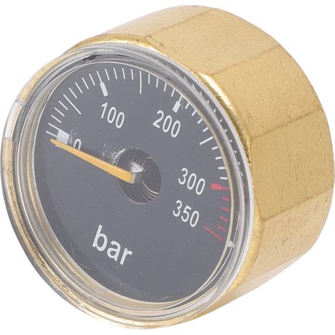Manomètre pour vérin pneumatique, filetage G1/8, 350 bar, en laiton étanche, luminescent (1/5)