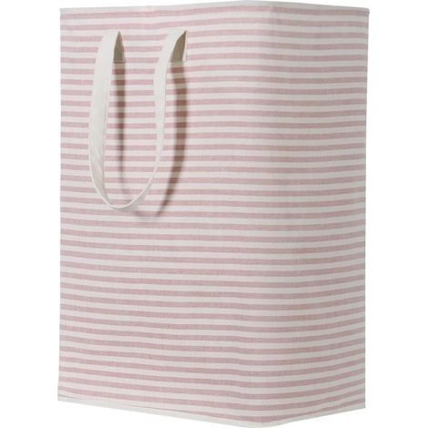 Panier à Linge Sale 72L Pliable Imperméable en Tissu avec Une Grande Capacité Rose, 40x30x60cm