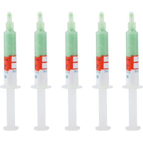 Yctze Ensemble de 5 Pièces de Pâte de Meulage et de Polissage Diamantée avec Grain W0,5-W40 - Idéal pour le Meulage, le Rodage, le Polissage et la Finition Fine (W14 (polissage