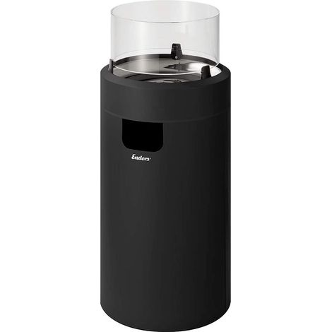 Enders Terrassenfeuer Nova LED Gr. M Black 2,5 kW Ambiente-Licht und Flamme
