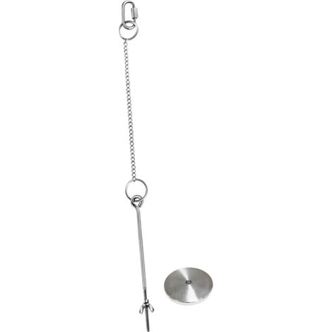 Outil de Nourrissage Suspendu pour Poulets en Acier Inoxydable Argenté Porte-fruits Perroquet, Installation Suspendue, Garde Légumes et Fruits Propres, pour Oiseaux (1/5)